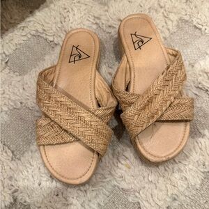 Women's Tan Sandals size 7.5 espadrille